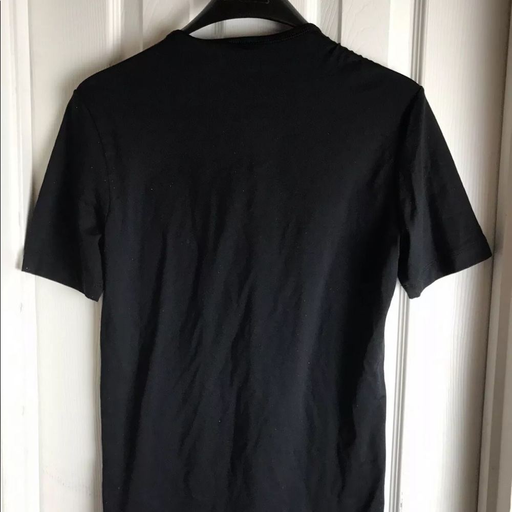 BCBG STRETCH FITTED MUSCLE T-SHIRT SIZE  S BLACK - Picture 2 of 6